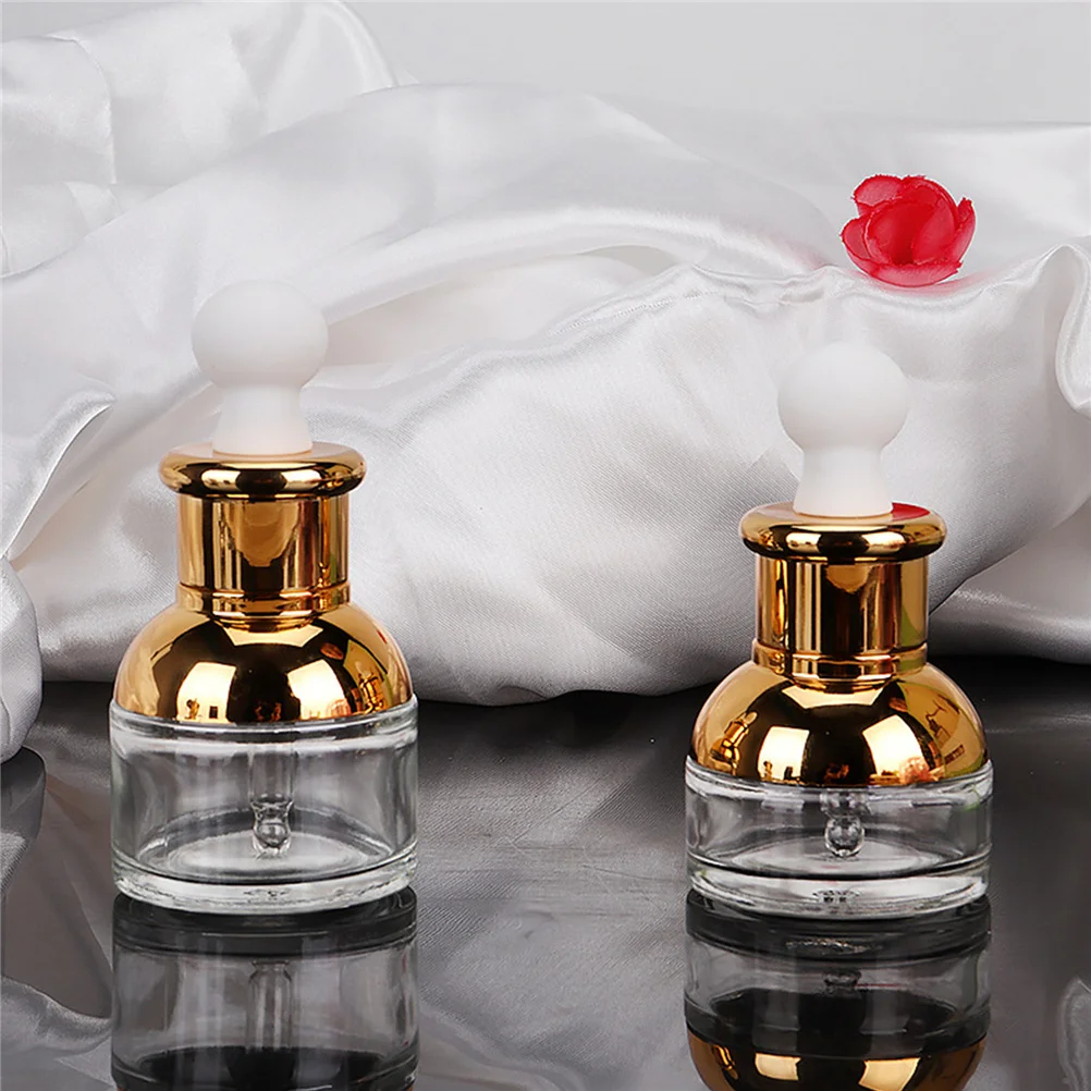 

5Pcs Essential Oil Bottles Glass Dropper Leakproof Small Volume Travel Oil Container Perfume Sub Bottles