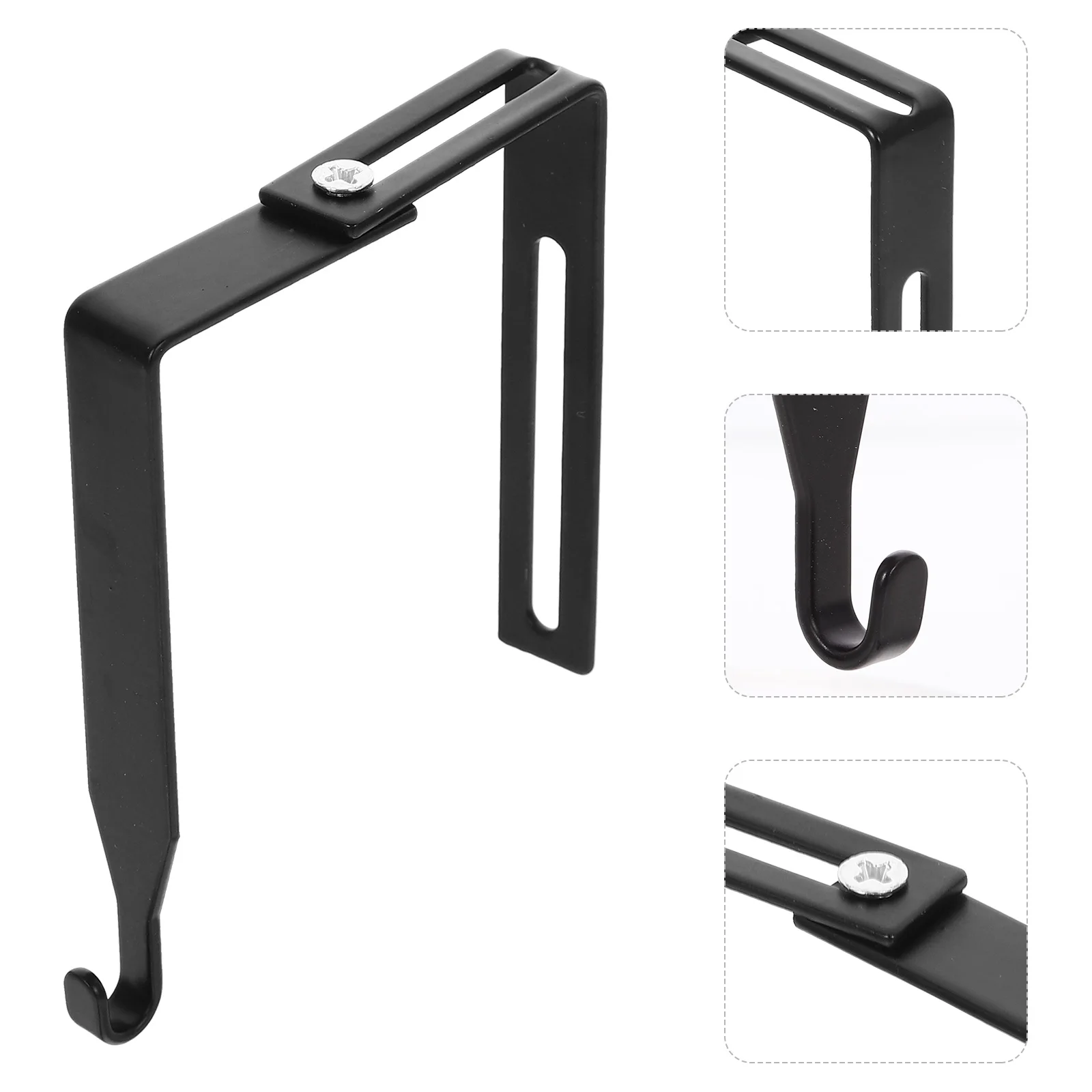 

Small Hooks Home Door Hangers Adjustable Strong Storage Coat Hat Mount Wardrobe CubicleHooks For Coats Hanging
