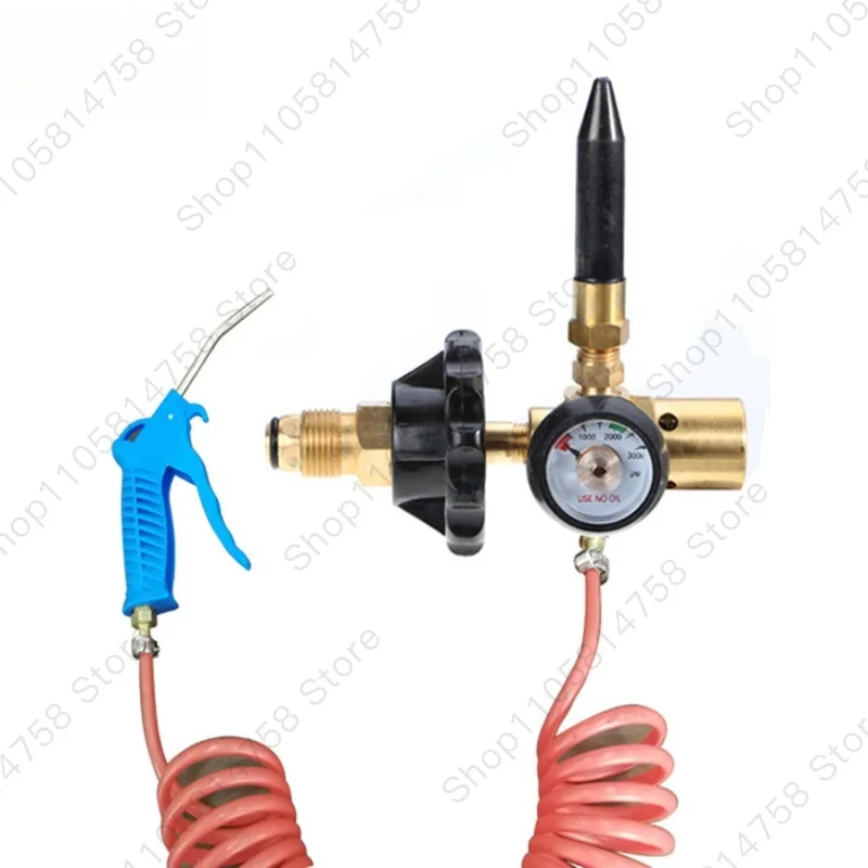 Balloon dual-purpose inflator, dust gun decompressor, helium decompressor
