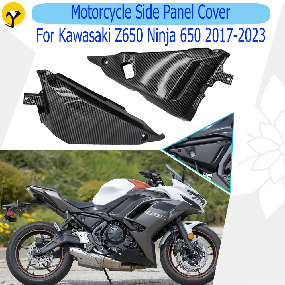 

Motorcycle Side Panel Cover For Kawasaki Z650 Ninja 650 2017 2018 2019 2020 2021 2022 2023 Fairing Cowl Plate Cover Accessories