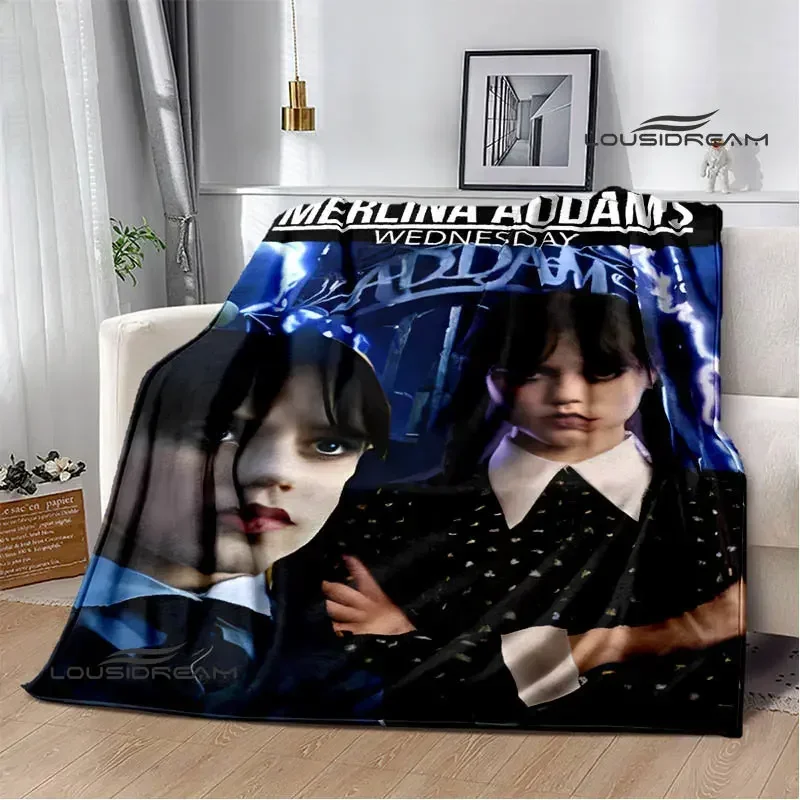 American drama Wednesday addams print blankets Flange Warm blanket picnic blanket throw blanket blankets for beds birthday gift