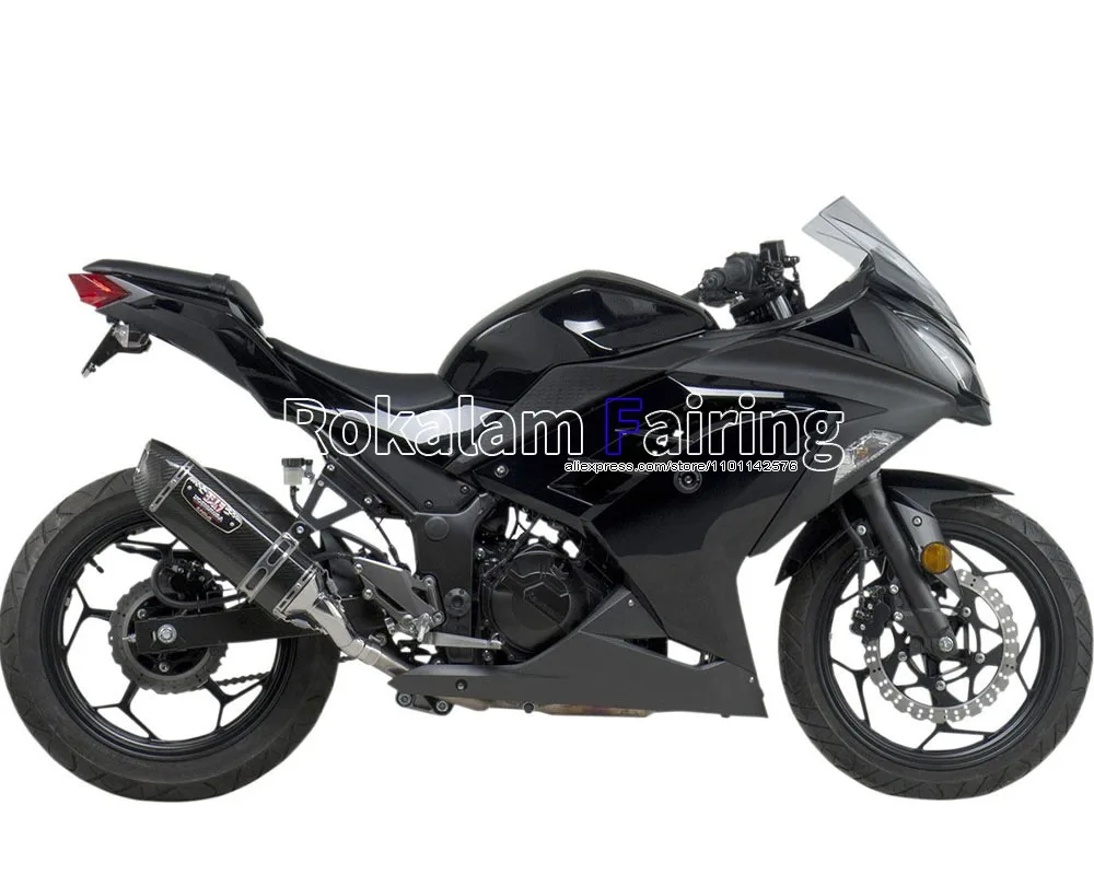 

Для Kawasaki Ninja EX 300R 2013-2016 EX300 Ninja EX 300 13-16 Полный черный комплект обтекателя из АБС-пластика для спортивного велосипеда (литье под давлением)