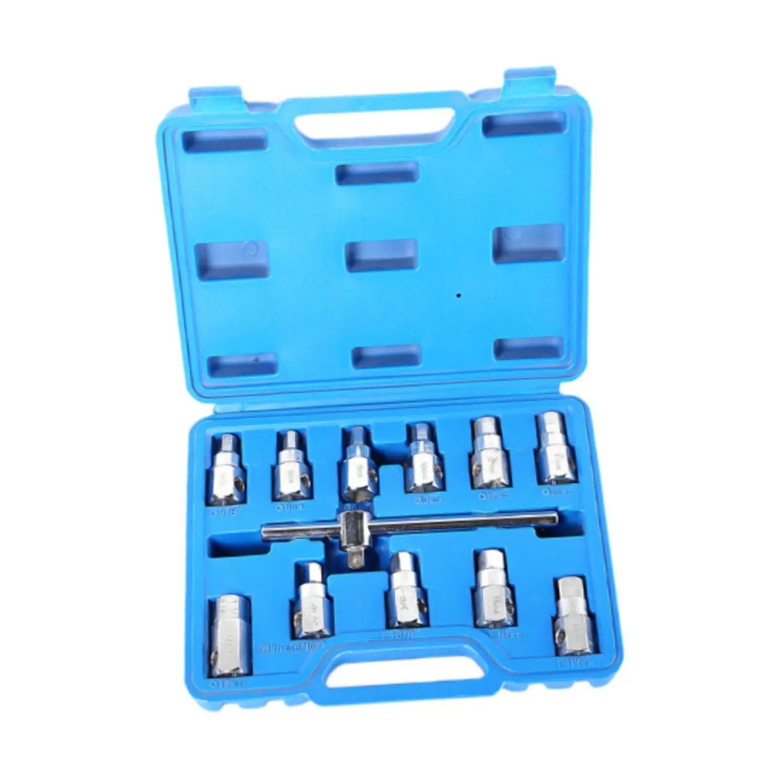 12x Spline Bit Socket Set High Performance for Release Engine Oil Spare Parts Accessory Maintenance Tool Utility Carbon Steel