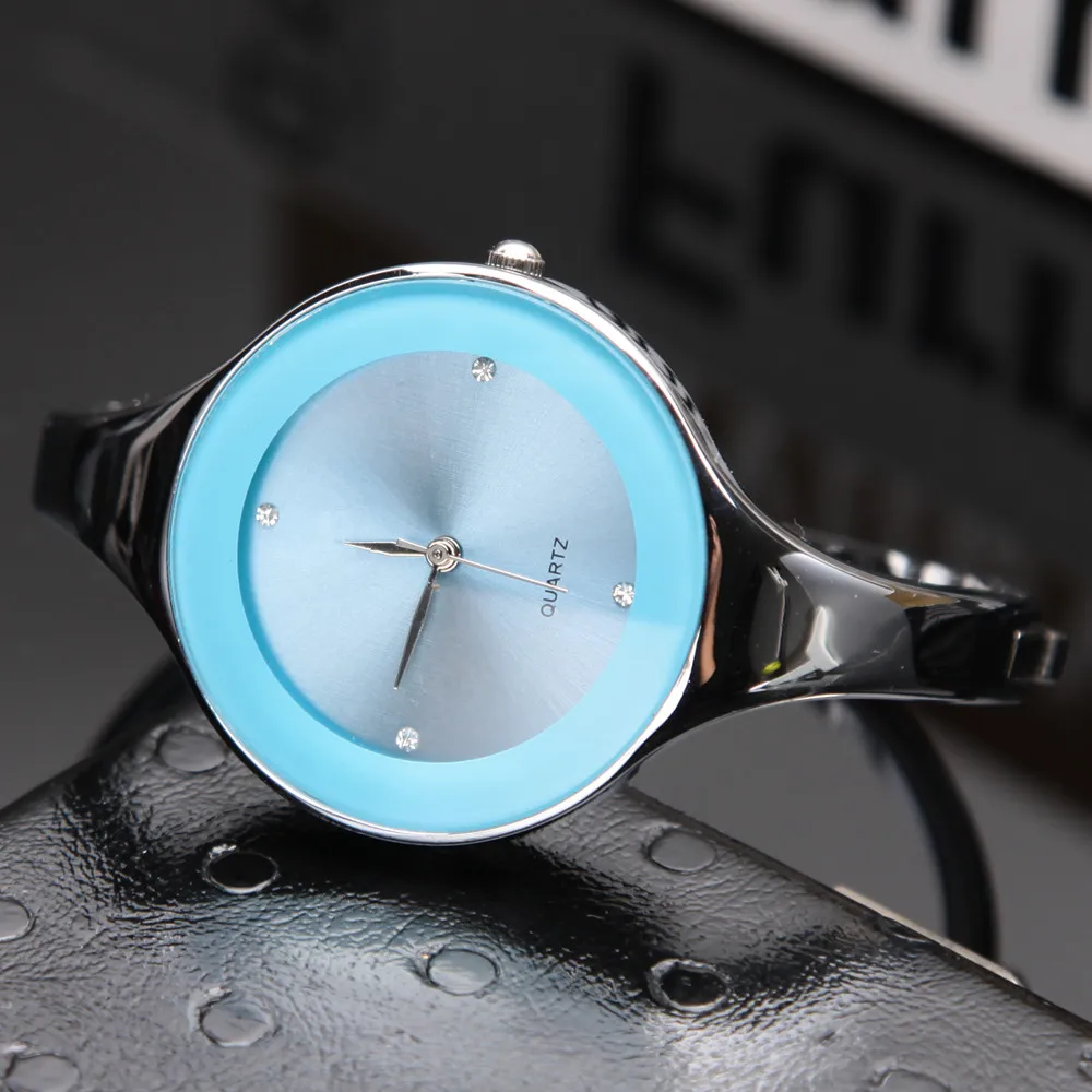 Women Bracelet Watch Fashion Stainless Steel Female Clock Ladies Dress Wristwatch Holiday Gift Bangle Clock Reloj Mujer