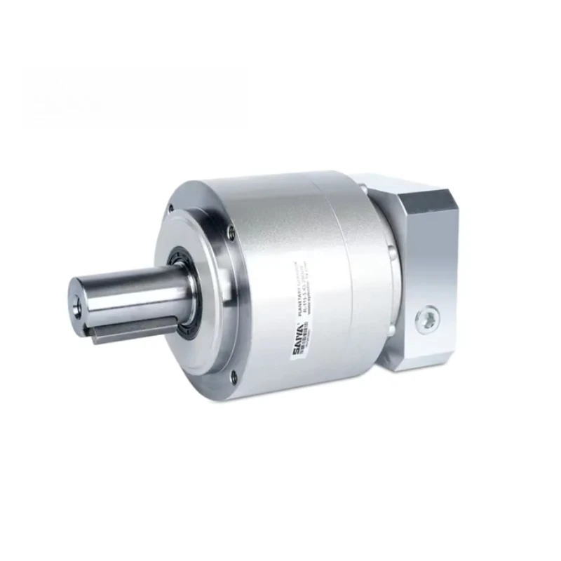 Customizable Precision Helical Gear Planetary Speed Reducers with 20:1 Ratio and Solid Shaft for Servo Motor Support