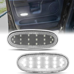 Led Door Panel Reflectors Light for 2003-2009 Dodge Ram 1500 2500 3500 Durango, 07-09 Chrysler Aspen Interior Courtesy Door Lamp