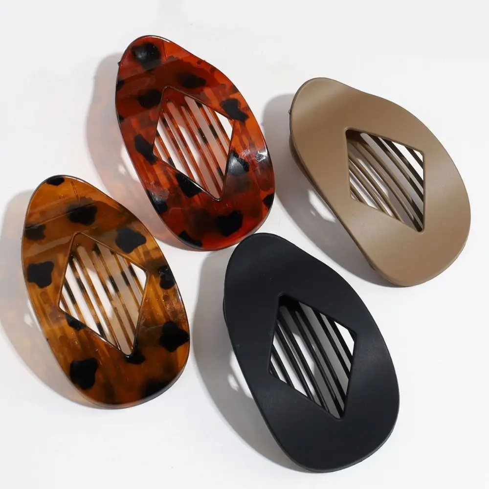

Trendy Flat Oval Duckbill Clip Korean Exquisite Hair Clip Ponytail Holder For Women Girls Hair Accessories
