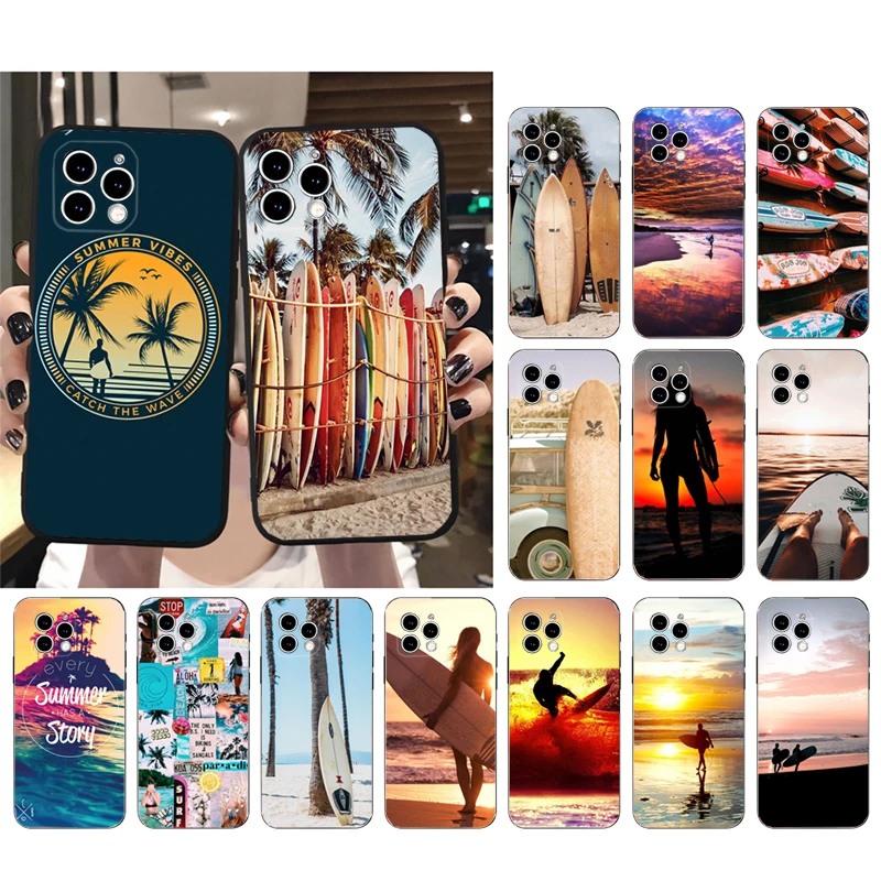 

Phone Case For iphone 17 Pro Max 17 Pro Air 16 15 14 13 Pro Max 15 16 Pro 15Plus Beach surfboard surfing Sport
