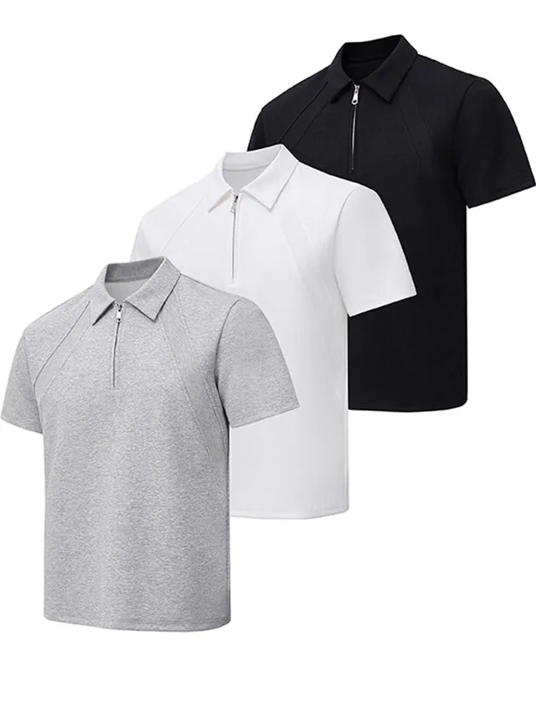 

ay f Zip Splice ort Sve Men's Summer Design oulder irt Heavyweight Space Cotton f Sve T-irt