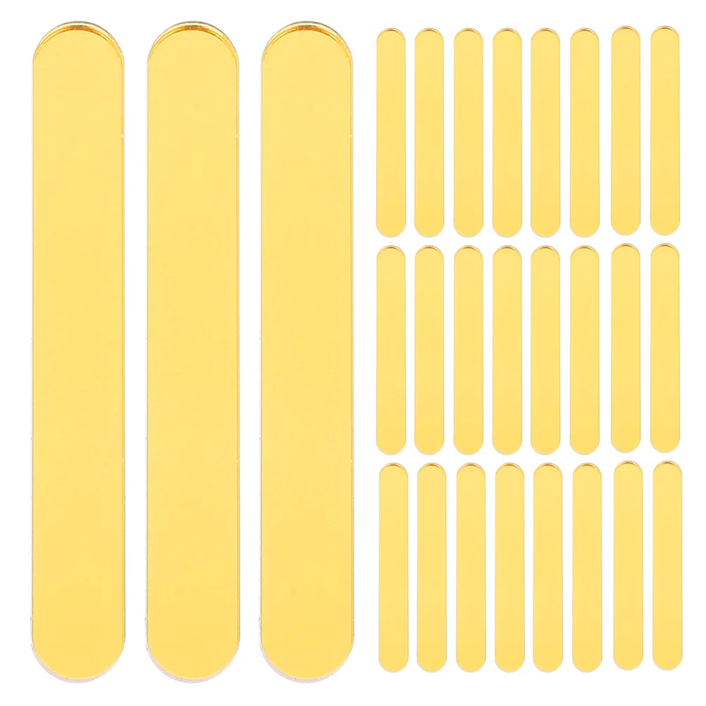 

40Pcs Baking Craft Sticks Reusable Acrylic Popsicle Sticks for DIY Ice Lolly Cake Pops Homemade Desserts Candy Making