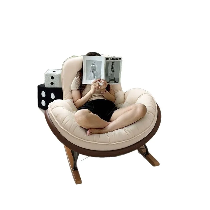 

Lazy sofa rocking chair bedroom recliner carefree adult living room single balcony leisure home rocking chair can sleep and lie