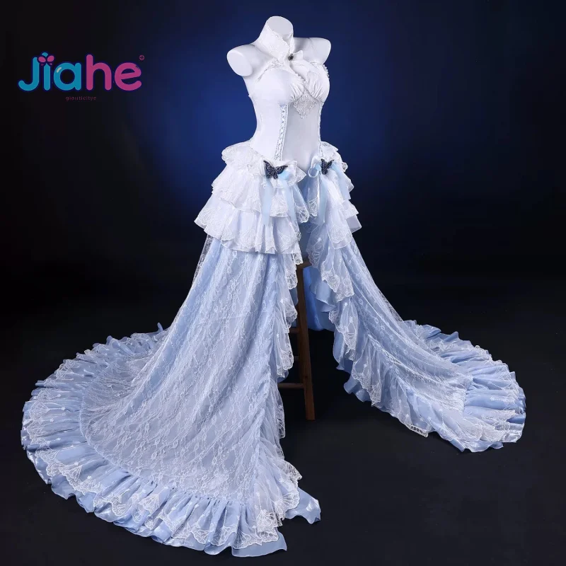 

HMS Cheshire Women's wedding dress Cosplay Costume Anime Azur Lane Headveil Crown Accessories Halloween Christmas Sexy Uniform