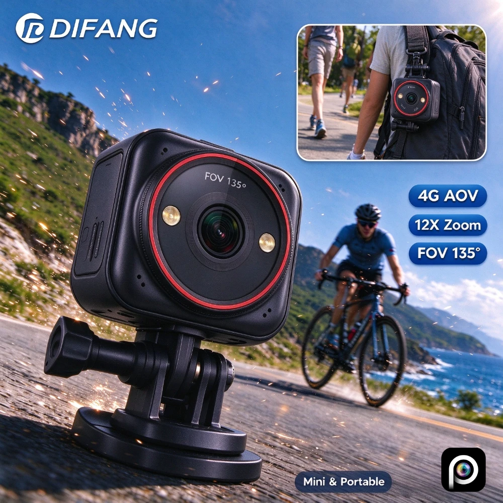 4G Sim Mini Vlog Camera Portable CCTV Battery Action Security Camera Fashion Sport Cam