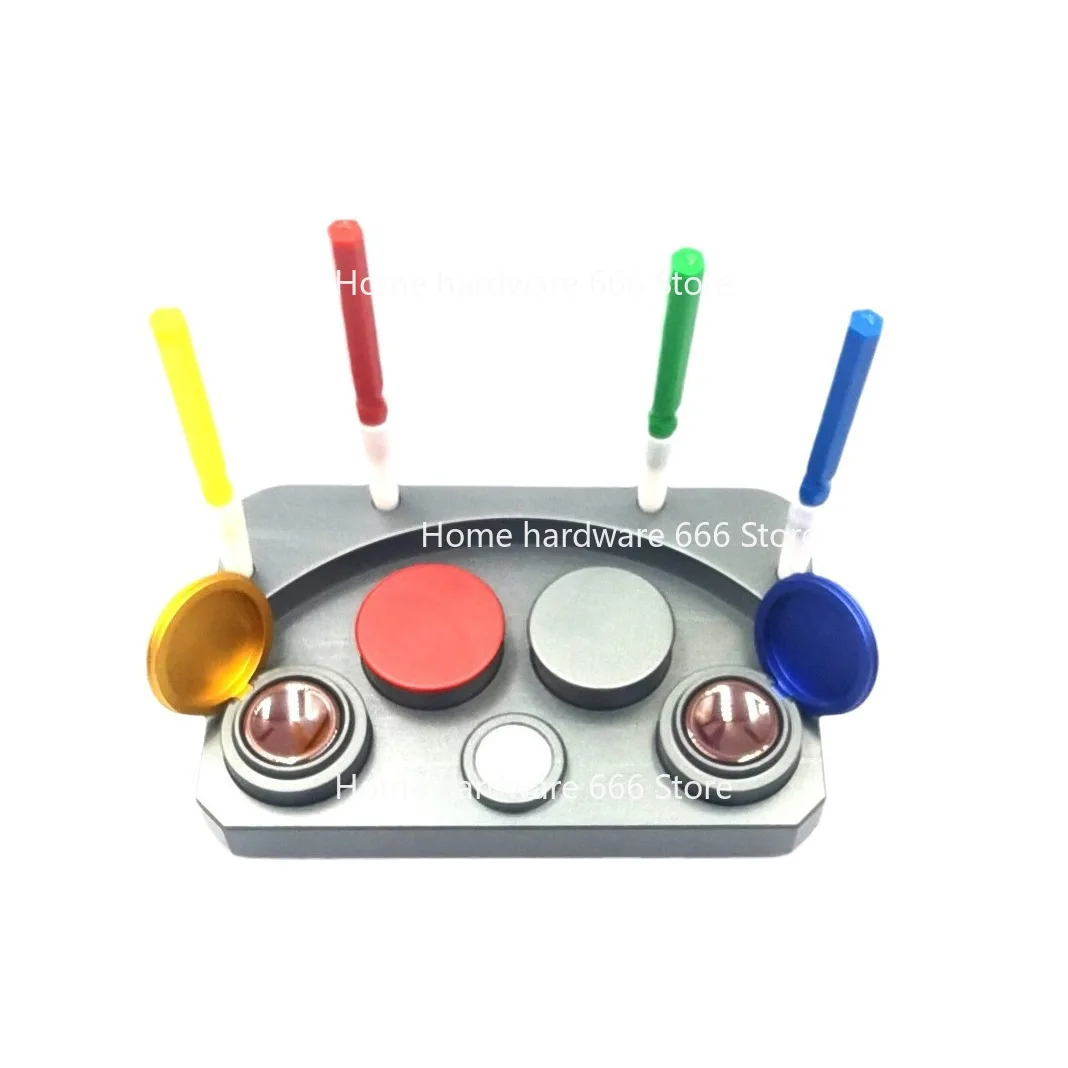 Watch Repair Tool, Oil Disc, Four-eye MS Agate Oil Disc, Four-eye Metal Oil Disc