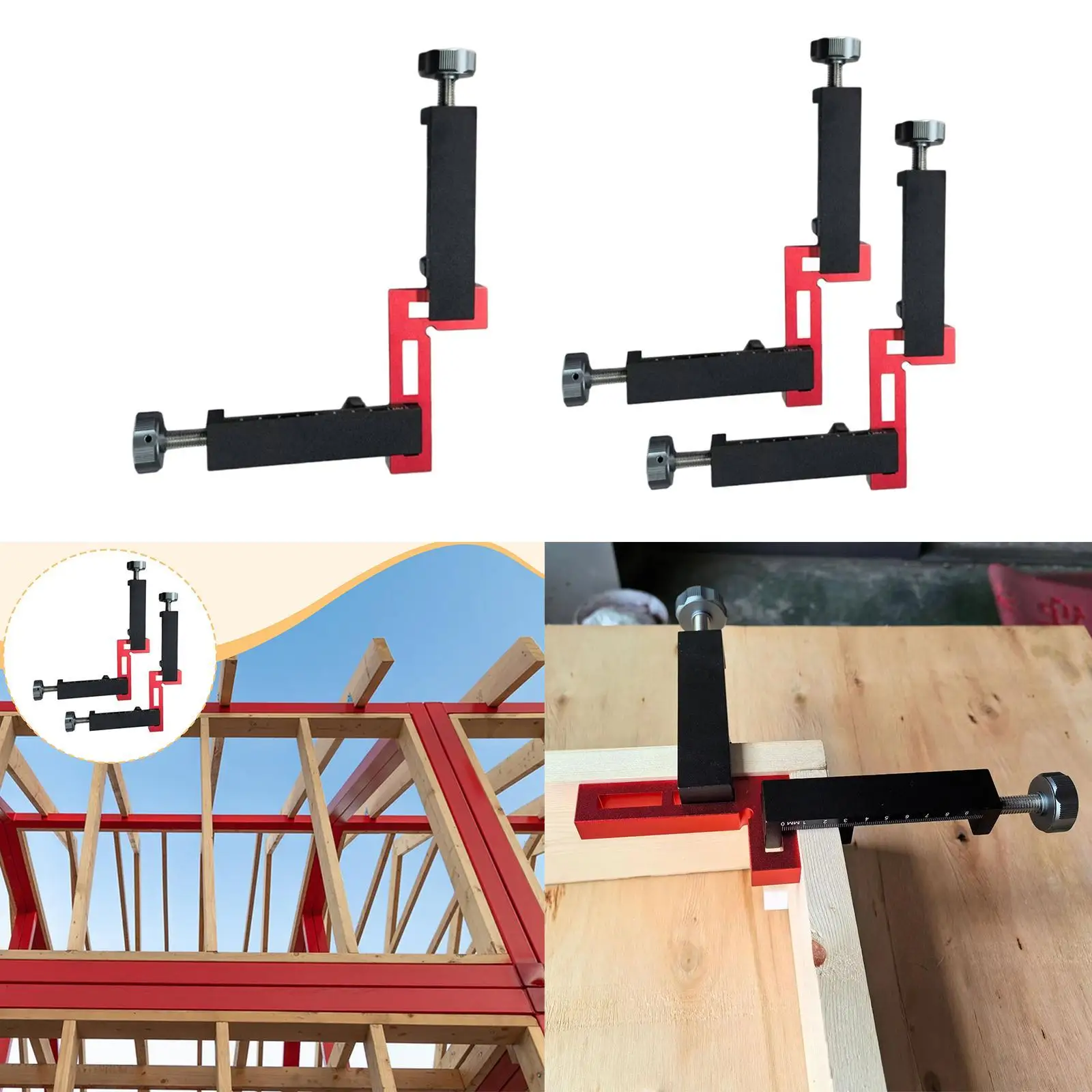 G Clamp with 90 Degree Angle Fixer for Window Construction Calibration Tool G Clamp with 90 Degree Angle Fixer for Window Construction Calibration Tool