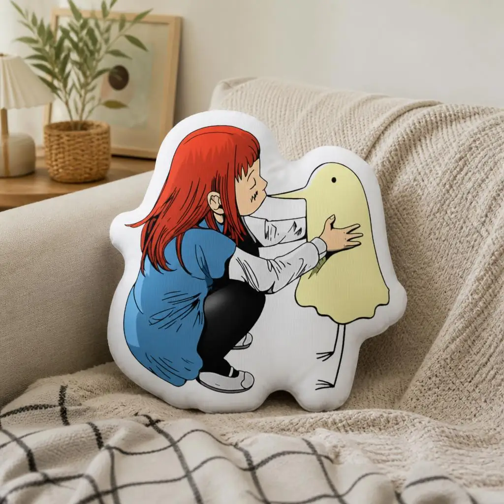 Goodnight Oyasumi Punpun Funny Pillow Cushion Irregular Stuffed Throw Pillow Home Decor Gift Sofa Bed