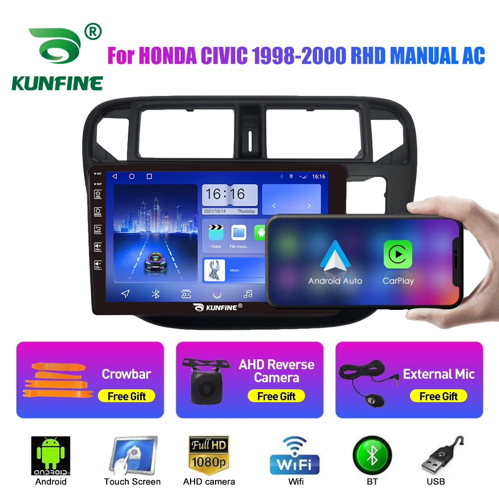 2Din Android Car Radio For HONDA CIVIC 1998-2000 Multimedia Video Player GPS Navigation Stereo Audio Head Unit Carplay 4G Wifi