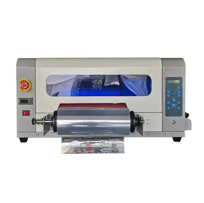 New 30cm UV DTF Inkjet Printer Automatic Flatbed for Label Printing 300mm Print Dimension with Laminating Function