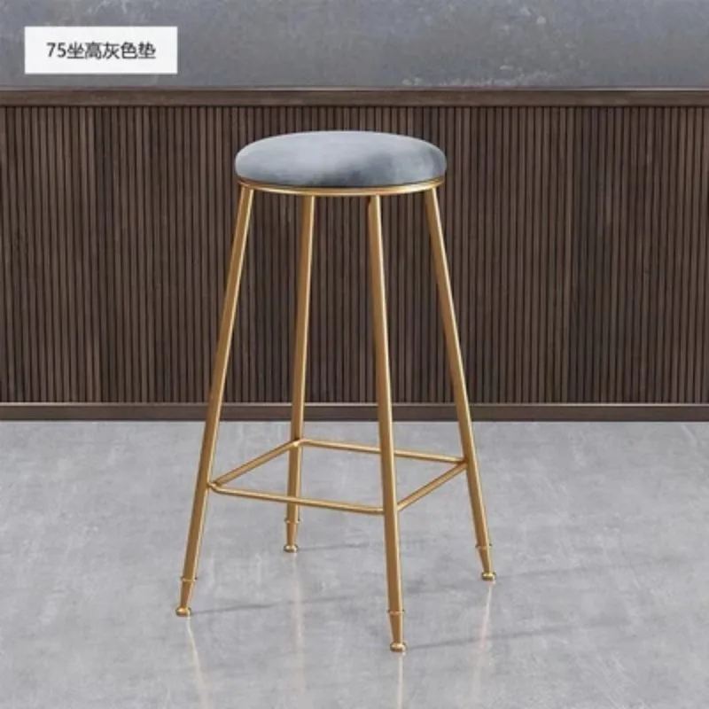 Designer Green Bar Stools Free Shipping Vintage Nordic Kitchen Bar Stools High Reception Chaie Haute Pour Cuisine Room Furniture