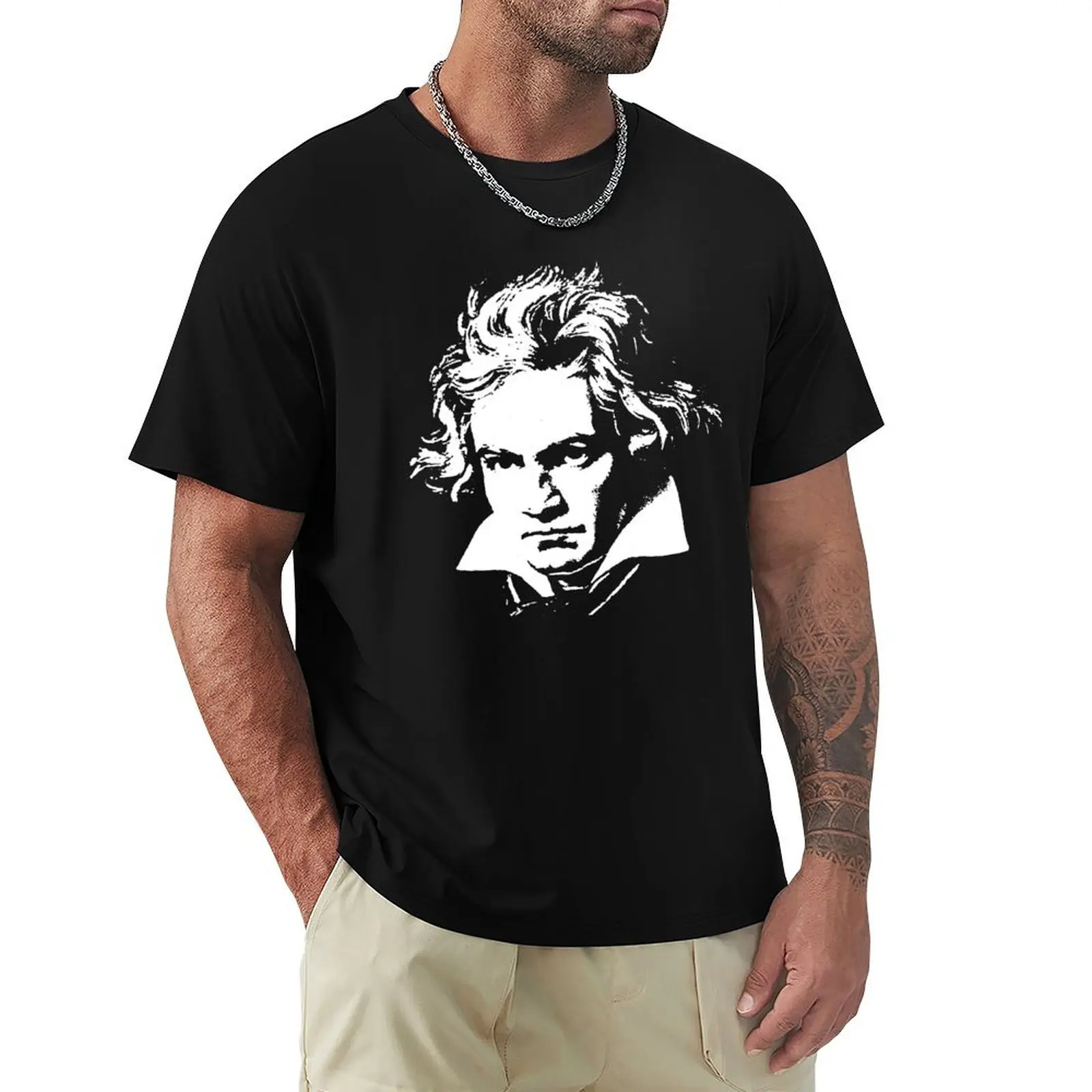 

beethoven T-Shirt summer shirt plus size tops men clothings