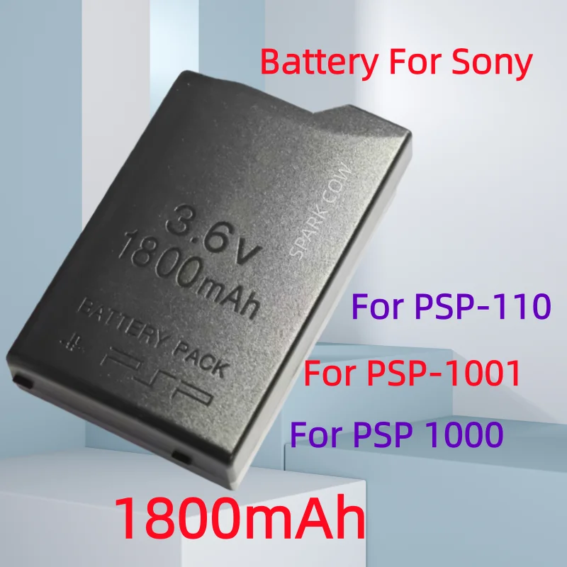 

1800mAh Replacment Battery For Sony PSP-110 PSP 1000 PSP1000 PlayStation Portable Game Console 3.6V Li-ion Rechargeable Battery