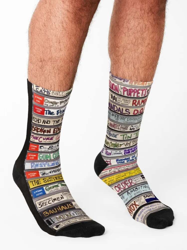 punk cassettes Socks hip hop winter gifts summer crazy Socks Female Men's