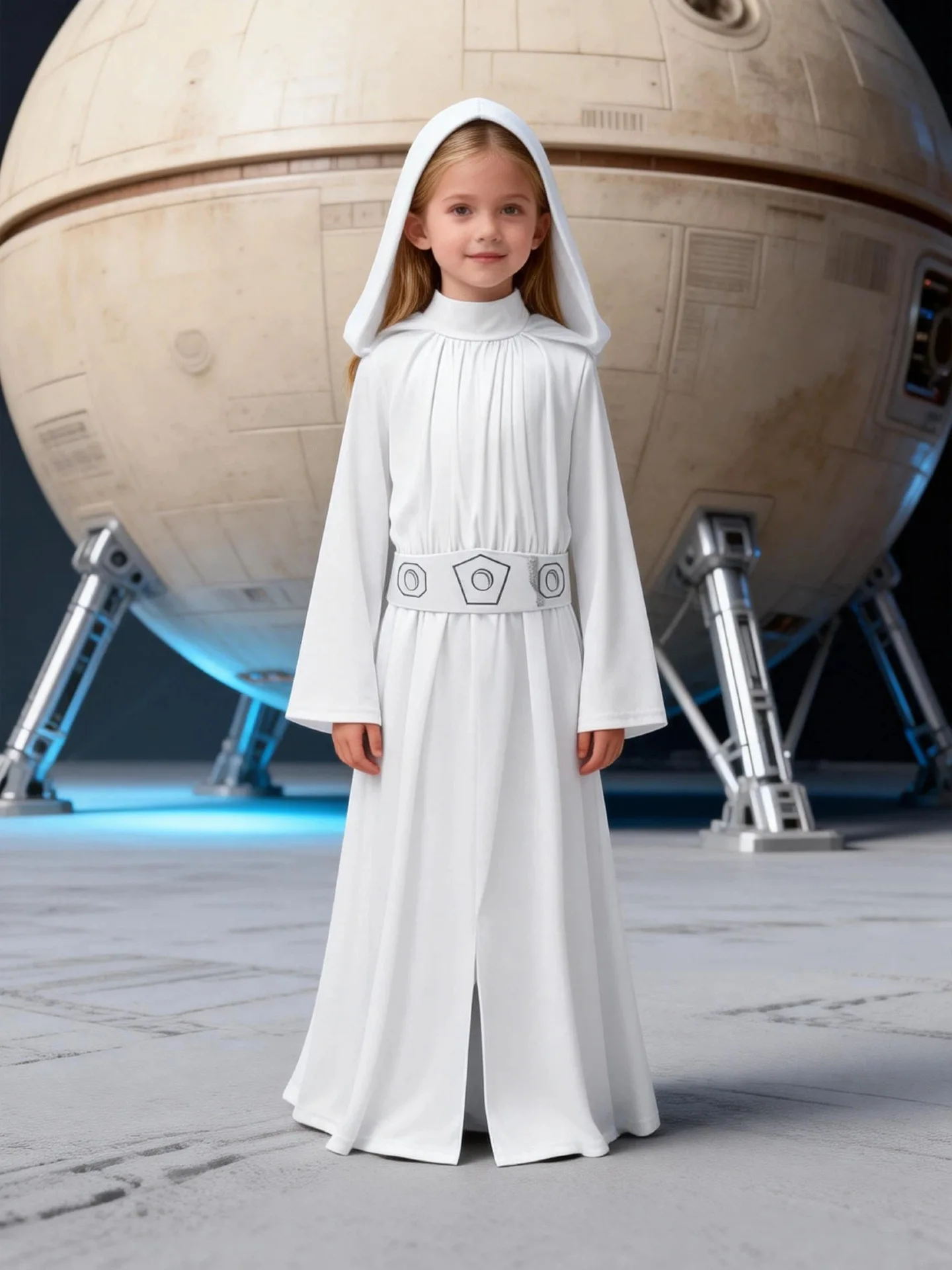 Disfraz de Princesa Leia para Niñas, Disfraz de Halloween para Niños, Disfraz de Superhéroe, Cosplay, Disfraz para Fiesta de Carnaval