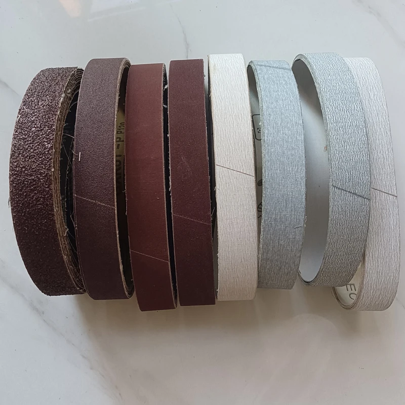 サンディングベルト 533*30 ミリメートル酸化アルミニウム小型フラットサンディングベルト木工金属研削と研磨 40 # -1500 #