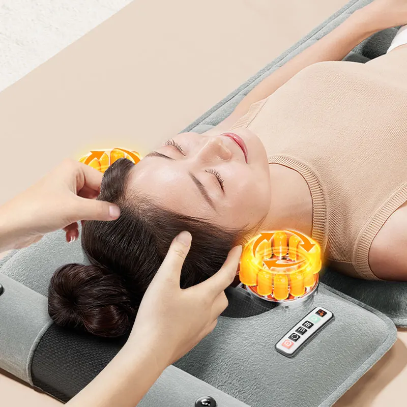 Hot Sale Comfortable Full Body Electric Massage Bed Adjustable Home Therapy Waist and Neck Relaxation