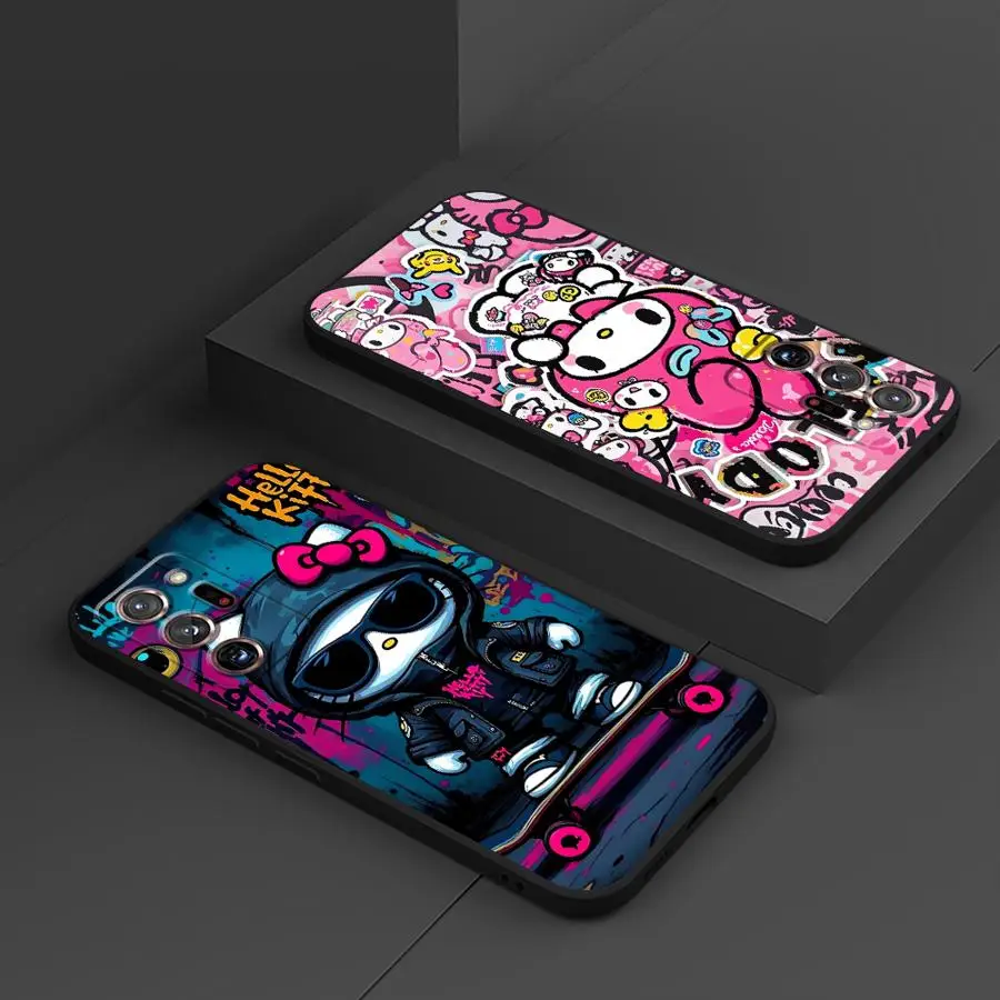 

Hello Kitty Kuromi Soft Back Phone Cover Case for Samsung Galaxy A06 A03 A05 A01 A02 A10 A20 Note 20 Ultra 9 10 A30 A40 A50 A70