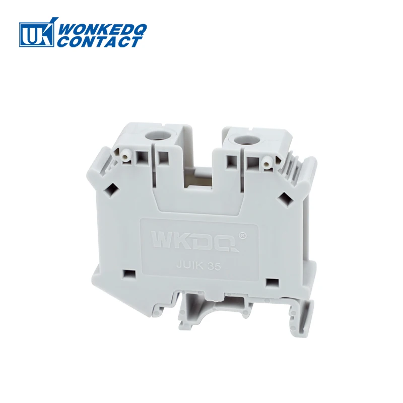 5Pcs UIK 35 Installation Universal Screw Feed-through Strip Plug Wire Electrical Connector Din Rail Terminal Block UIK35