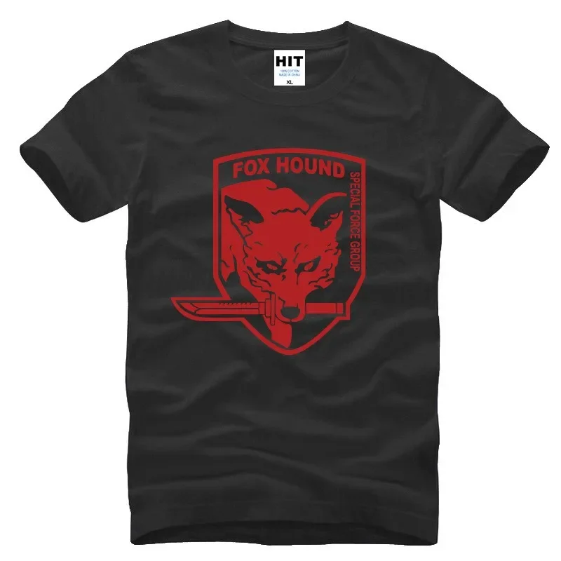 New Metal Gear Solid MGS Fox Hound T Men tops fashion short sleeve cotton T-shirt tee camisetas Hombre