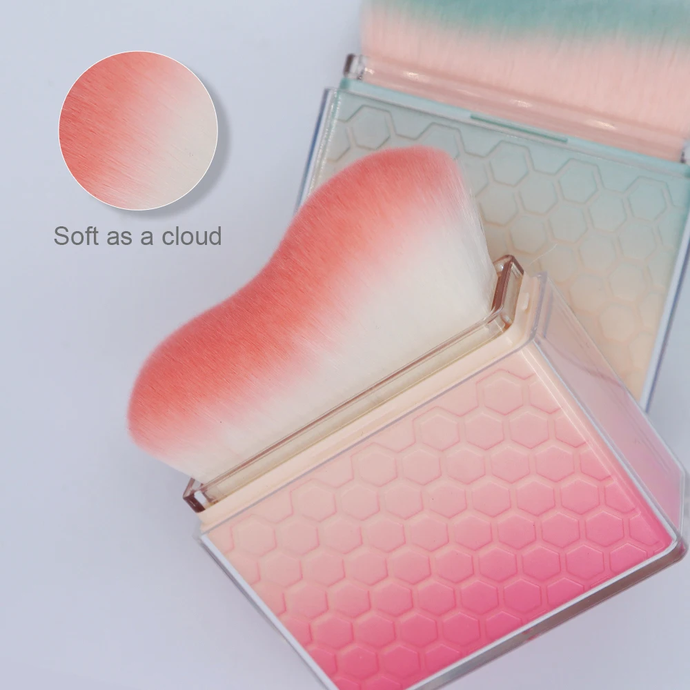 Wavy Tanning Soft brush Body Face Makeup Foundation Blush Powder Brush Cover Dust Proof Extensible Handle Portable Design