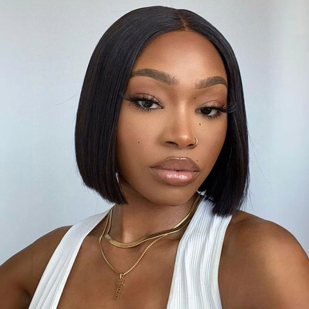 

Straight 7x5 HD Lace Frontal Straight Bob Wigs Brazilian Human Hair Wigs For Women Wear Go Glueless Wig preplucked Precut Wigs