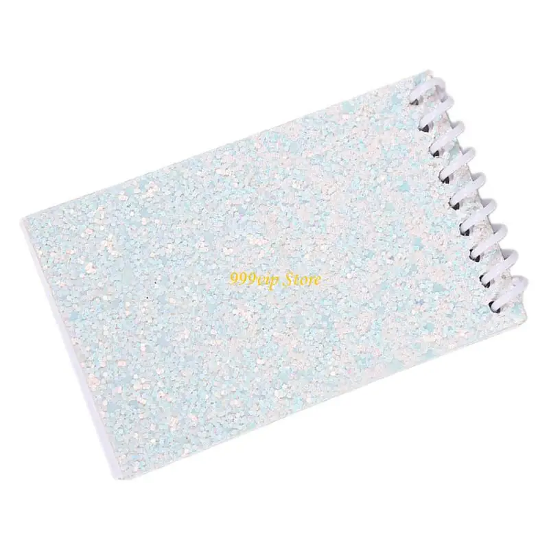 C90C -Taschennotenpads mit 20 Blättern unbegrenzter Sketchpad farbenfrohe Paillettenabdeckungen