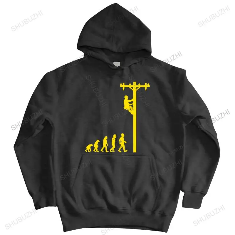 

Evolution Lineman Electrician Funny hoody Cotton Clothes Men's hoodie Fashion Tops Oversized Man pullover Casual sweatshirt