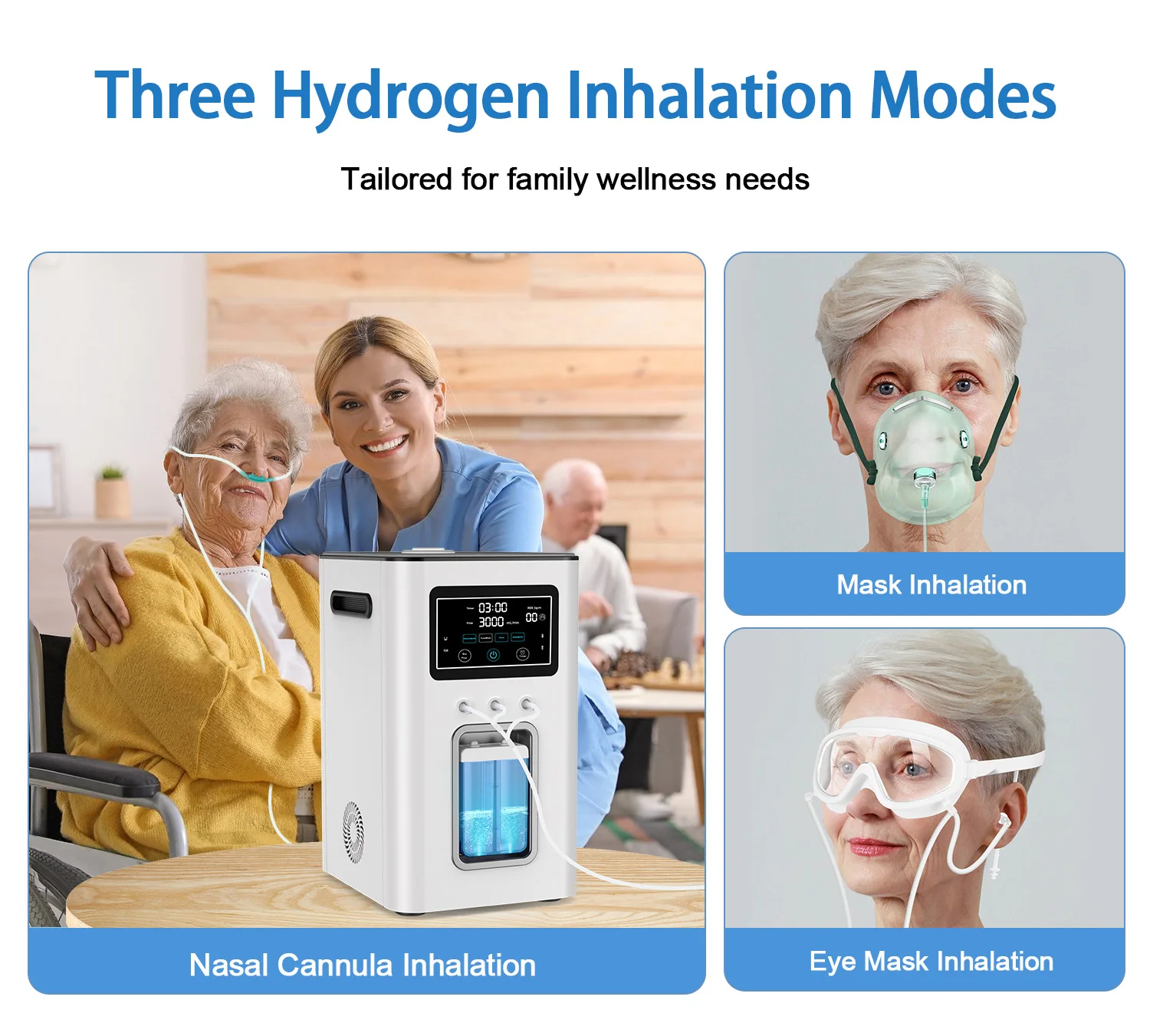 SUYZEKO Wasserstoff-Inhalationsgerät 1800ml H2 O2 Generator PEM Hochreines Wasserstoffwasser-Gerät für Wellness zu Hause – Detail 4