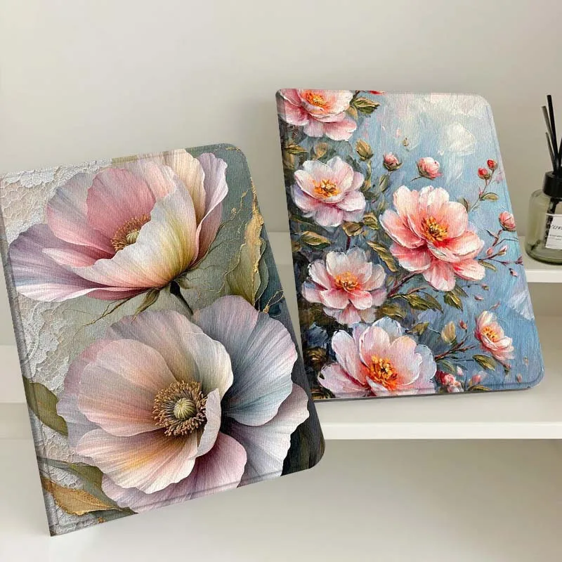 

Pink Peony Flower Art Gift Tablet Case For Samsung Tab Galaxy S6 S11 A A7 A8 A9 A11 10.1 10.4 10.5 Plus Lite