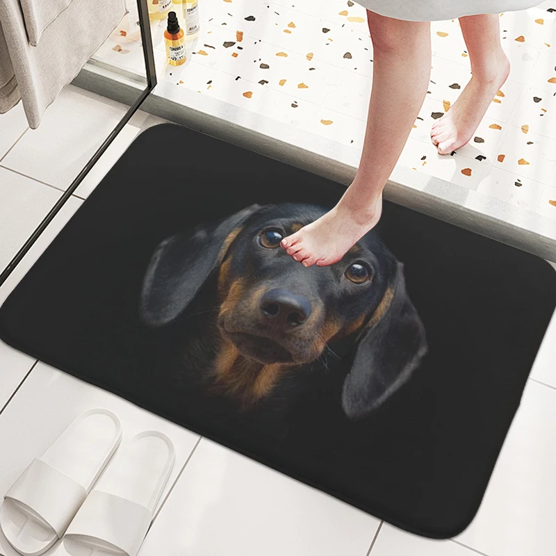 Dachshund כלב חדר אמבטיה רגל מחצלת מרפסת חדר שינה חדר שינה דלת doormat מטבח סלון רצפת שטיח תפאורה הבית פריטים