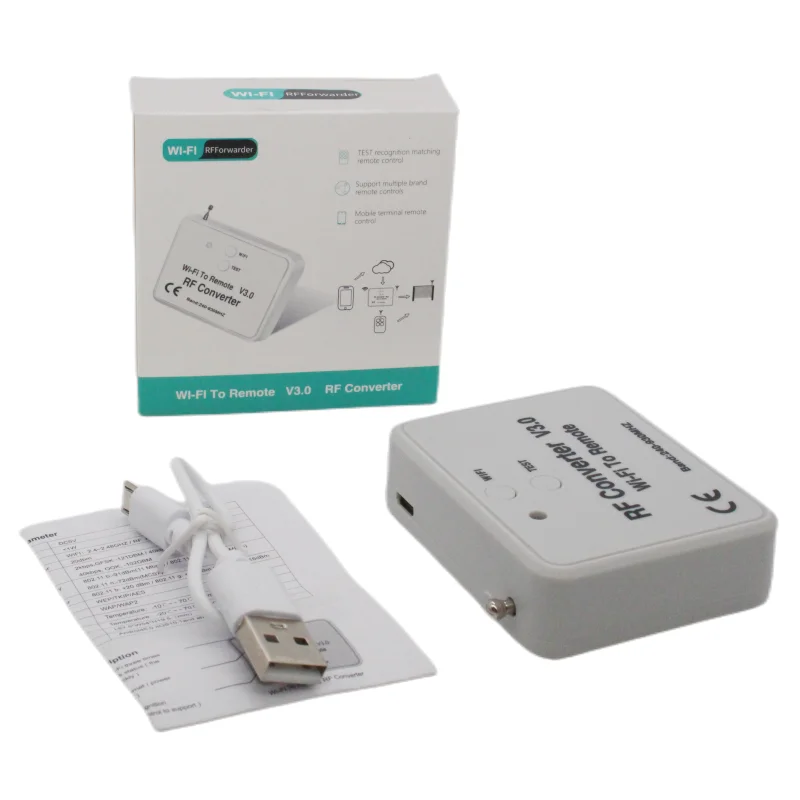 Multi frequency 240-930Mhz Universal Wireless WIFI to remote RF converter for swing/sliding gates and garage door