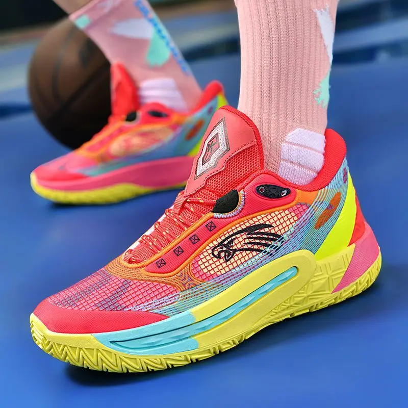 

Classic brand youth basketball trainers comfortable non-slip outdoor sports shoes 36-45 high quality low-top basketball shoes