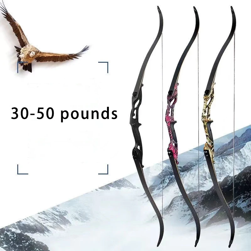 

30-50lbs Archery Bow Hunting Bow Outdoor Fishing Darts Shooting Right Hand With Bows Accessories Game Practise Tool Recurve bow