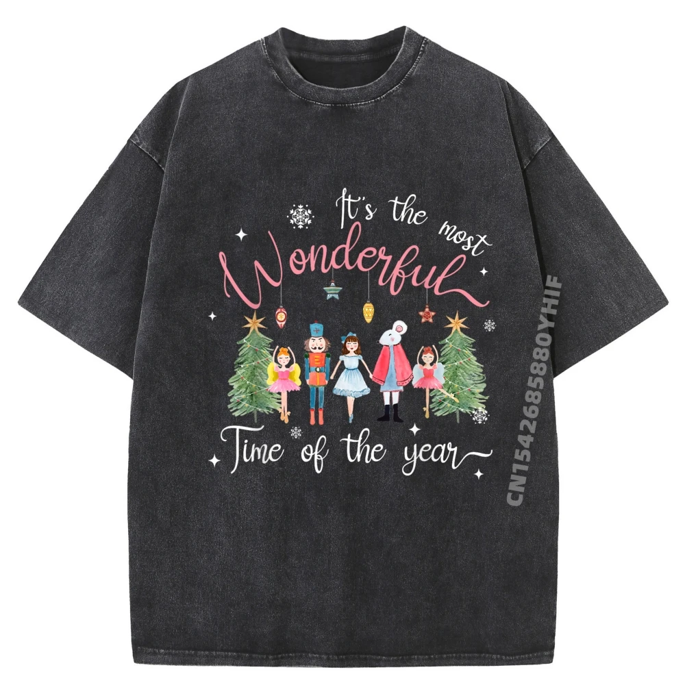 

It The Most Wonderful Time Of The Year Nutcracker Ballet Designer Clothes Men Meme Tshirt Plus Size Washed Shirt Illustration