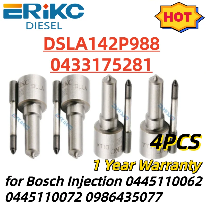 

Injector Nozzle DSLA 142P988 0433175281 DSLA 142P 988 Diesel Nozzle 0 433 175 281 for Injection 0445110062 0445110072 0986435077