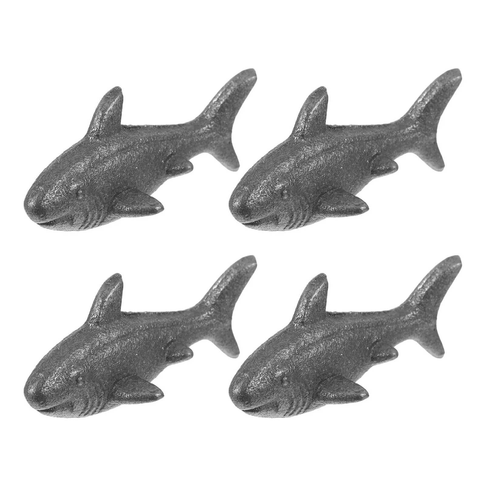 4Pcs Cast Iron Cooking Tool Natural Iron Fish Supplement for Vegan Nutrition Athlete Deficiency Pregnancy Kitchen