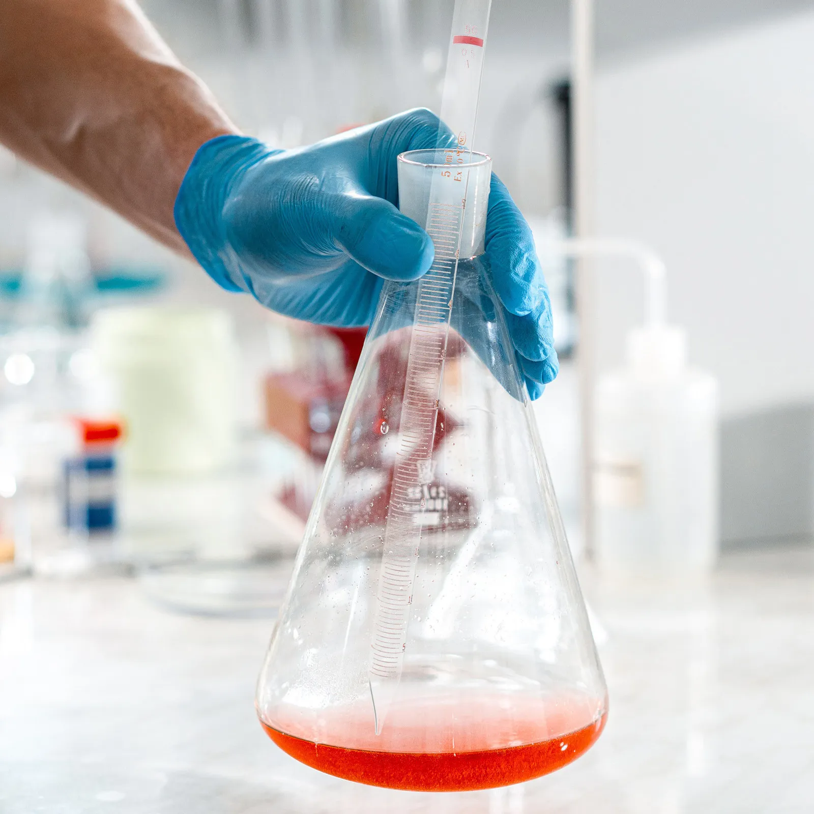 Graduated Glass Straw with Measurement Scales Heatproof Reusable Eco-Friendly Laboratory Drinking Tube for Experiments and Hot view 4