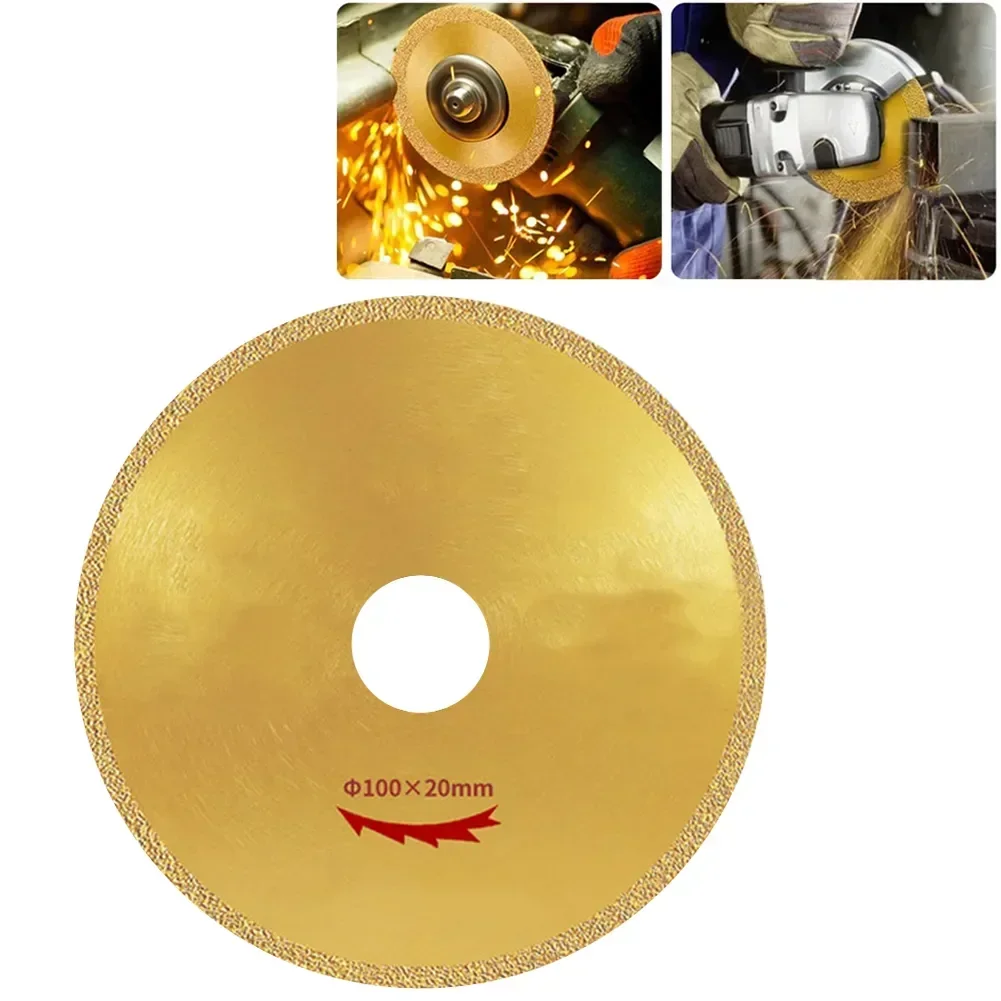 ALLGOOD 1pc Diamond Saw Blade 100mm Ultra-thin Multi-function Steel Iron Alloy Diamond Metal Cutting Blade Sharp Brazing Grindin