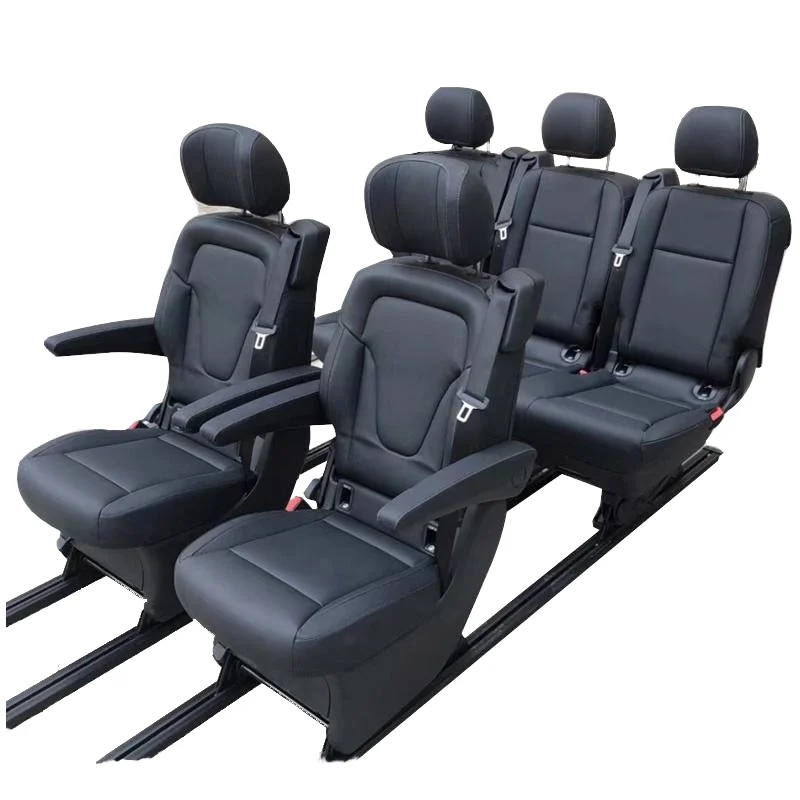 

Автомобиль Cc, классические черные кожаные складные сиденья Vito, оригинальная и простая установка для Vito/V-Class/W447/V260/V300/Metris Sprinter