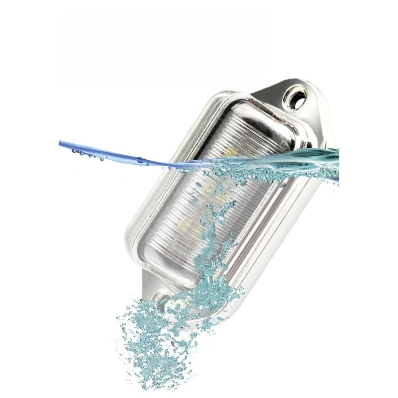 

12-24 В универсальный грузовик RV прицеп задний номерной знак белые боковые лампы 6 светодиодных фонарей номерного знака автомобиля водонепроницаемые