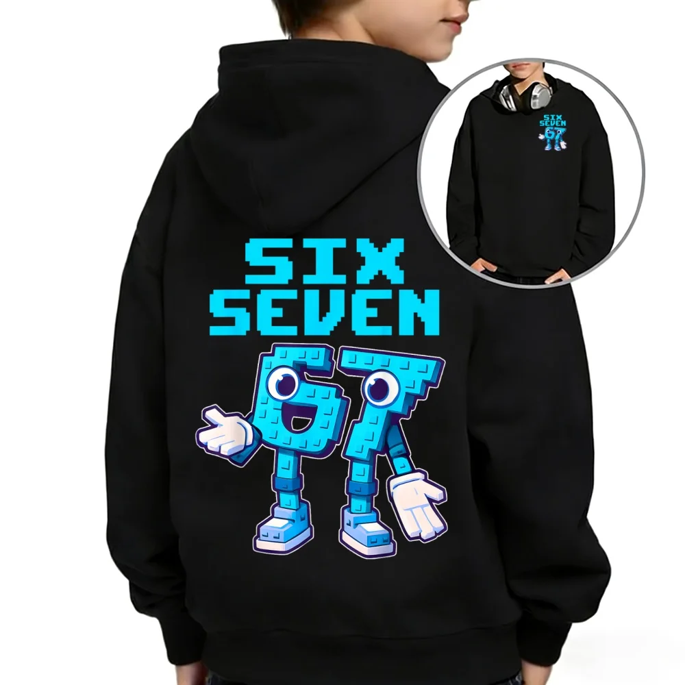 Bruh 67 ستة سبعة 6-7 Brainrot ميمي للمراهقين بنين بنات كنزة قطيفة سرقة Brainrot هريرة Bruh OG Meowl معطف مقنع